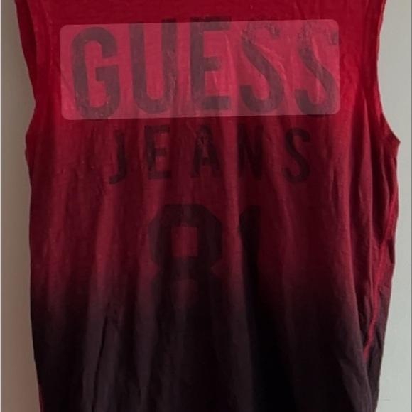 Guess Red and Black Hooded No Sleeveless Top excellent conditions - Picture 4 of 7